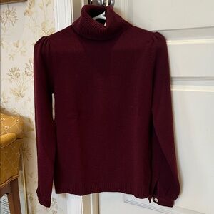 Marc Jacobs Burgundy wool/ cashmere Turtleneck Sweater top